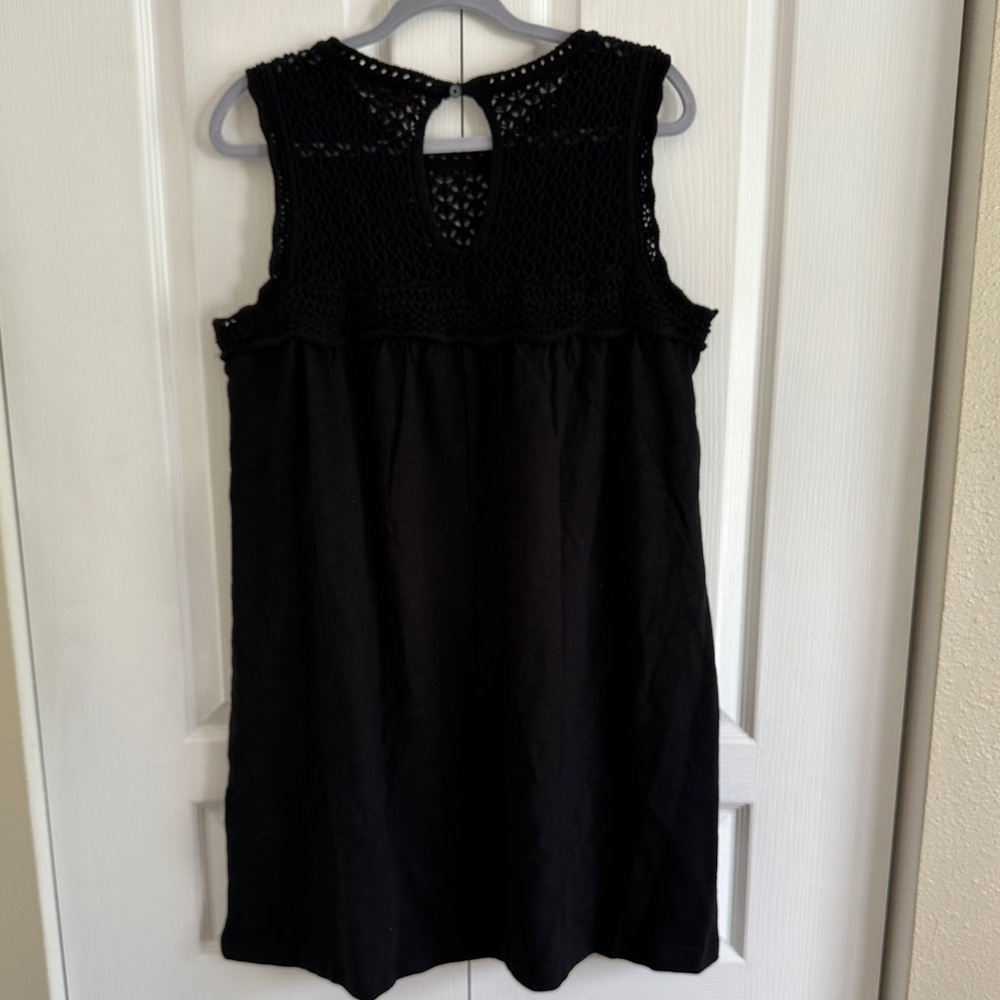 NWT LOFT Crochet Yoke Mini Dress - Picture 6 of 9